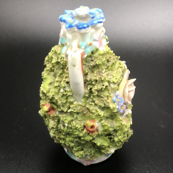 Two Elfinware & Mossesre Germany Small Miniature Double Handled Vase & Basket - Picture 5 of 16